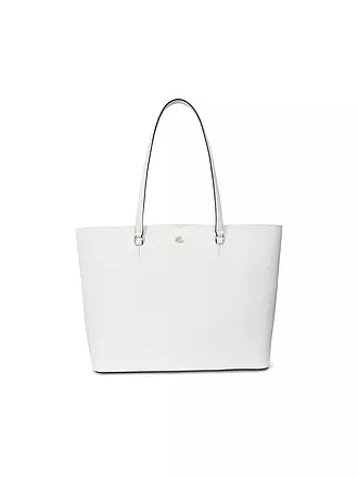 LAUREN RALPH LAUREN | Sac en cuir - Shopper KARLY TOTE Large | weiss